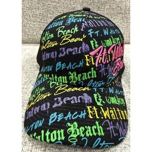 Unisex Mens Womens Marco Destin Graffiti  Cap/Hat Multi Colored Ft. Walton Beach